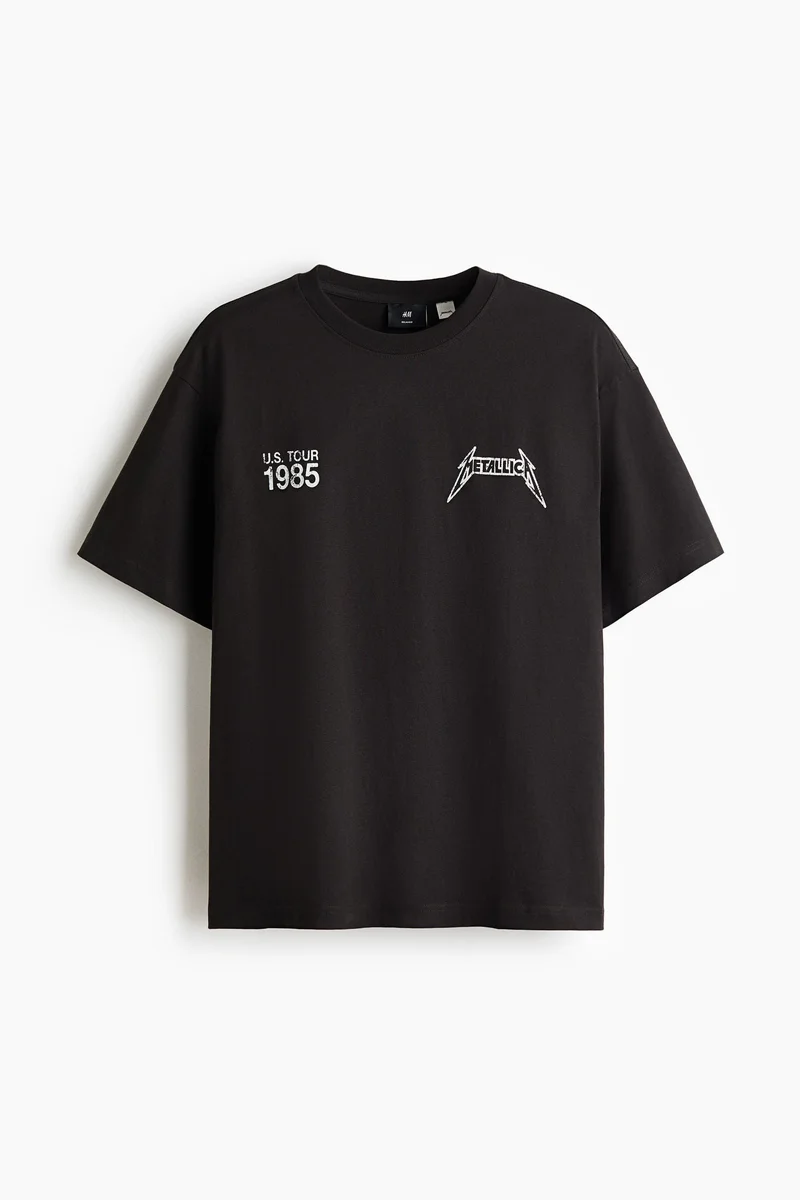 اتش اند ام تي-شيرت بقصة مريحة